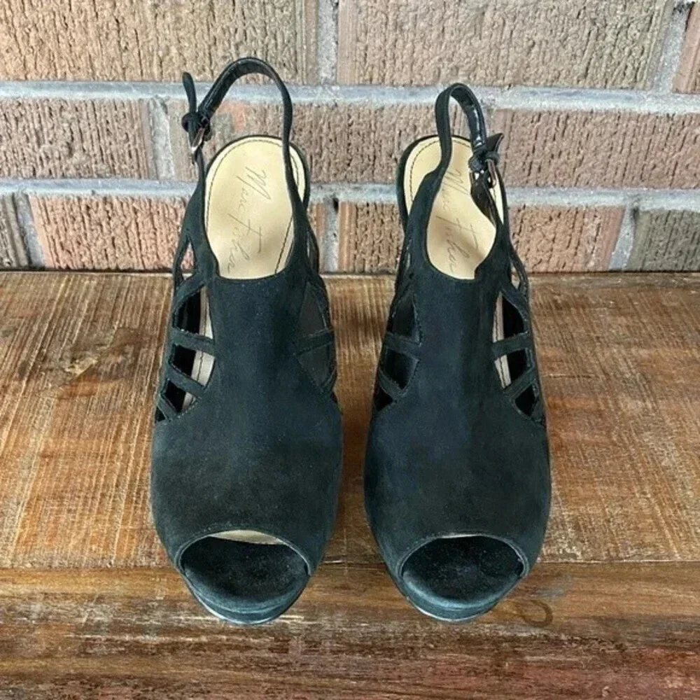 Marc Fisher, Trinaa Suede Platform‎ Heels in Black